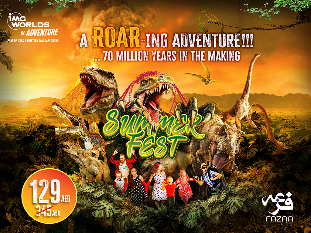 Fazaa - IMG Worlds of Adventure - Get your tickets only for AED 129